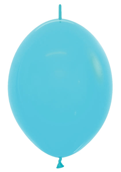 12" Sempertex Fashion Blue Link-O-Loon Latex Balloons | 50 Count