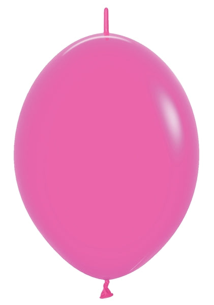 6" Sempertex Deluxe Fuchsia Link-O-Loon Latex Balloons (TH) | 50 Count