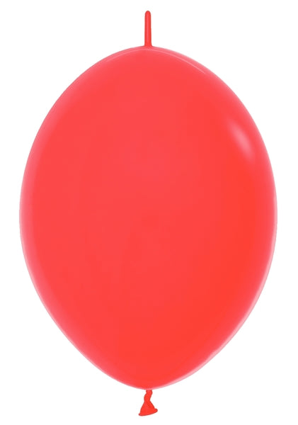 6" Sempertex Fashion Red Link-O-Loon Latex Balloons | 50 Count