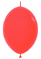 12" Sempertex Fashion Red Link-O-Loon Latex Balloons | 50 Count