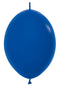 12" Sempertex Fashion Royal Blue Link-O-Loon Latex Balloons | 50 Count