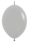 12" Sempertex Deluxe Grey Link-O-Loon Latex Balloons | 50 Count