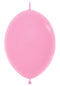 12" Sempertex Fashion Bubble Gum Pink Link-O-Loon Latex Balloons | 50 Count