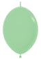 12" Sempertex Deluxe Mint Green Link-O-Loon Latex Balloons | 50 Count
