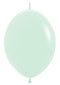 12" Sempertex Pastel Matte Green Link-O-Loon Latex Balloons | 50 Count