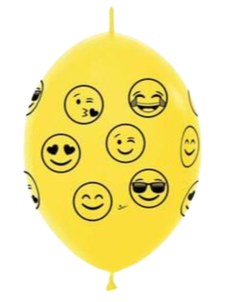 12" Sempertex Emoji Link-O-Loons® (Discontinued) | 50 Count