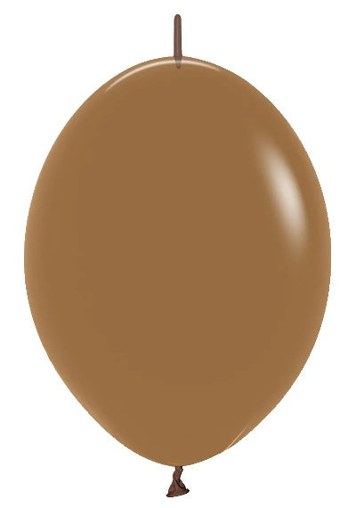 6" Sempertex Deluxe Mocha Link-O-Loon Latex Balloons | 50 Count