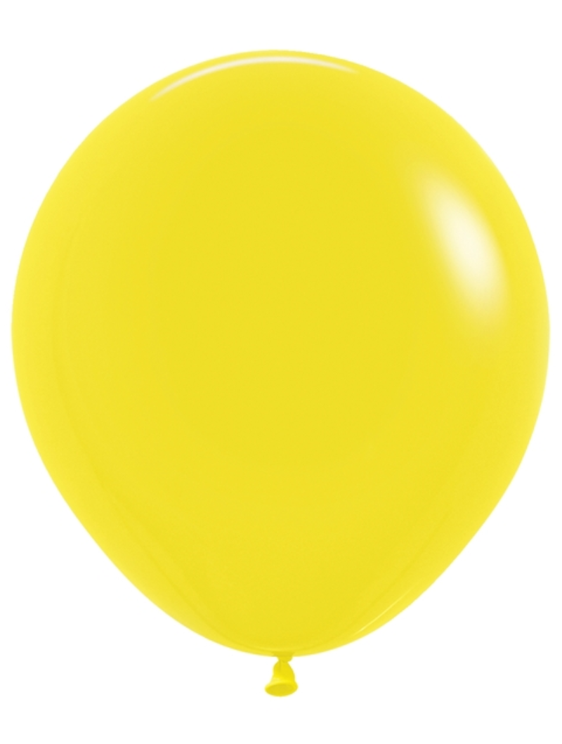 18" Sempertex Fashion Yellow Latex Balloons | 25 Count