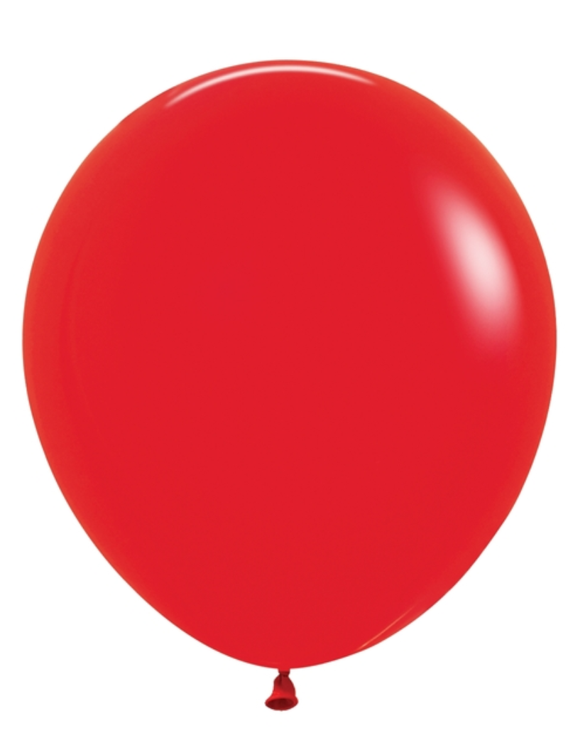 18" Sempertex Fashion Red Latex Balloons | 25 Count