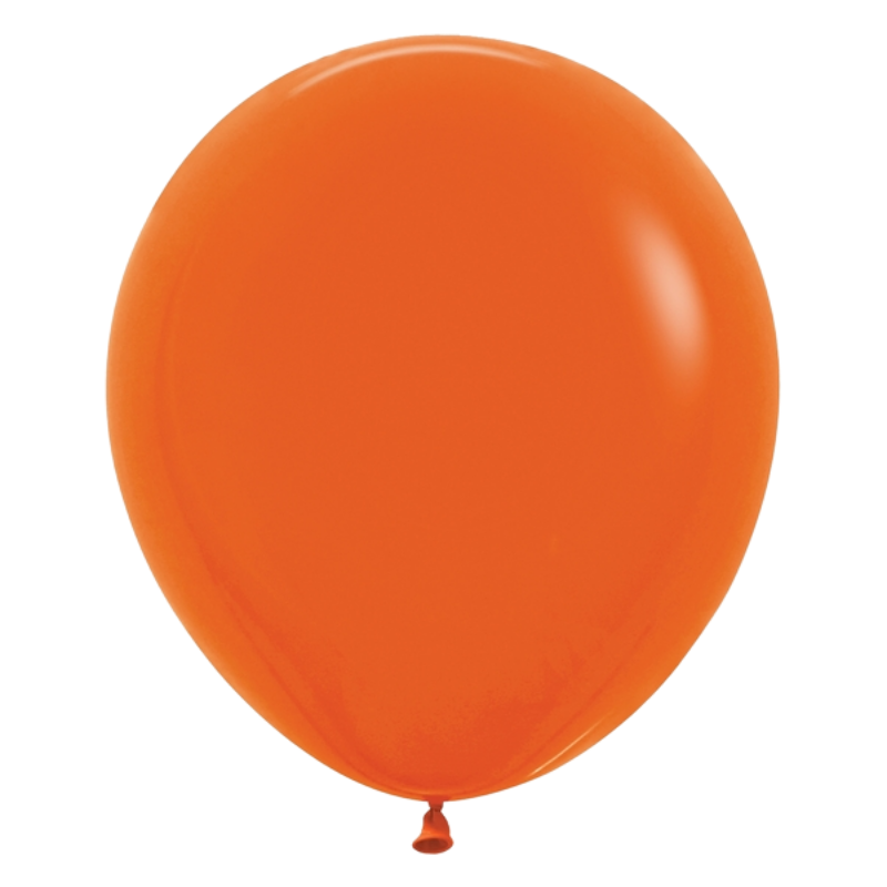 18" Sempertex Fashion Orange Latex Balloons | 25 Count