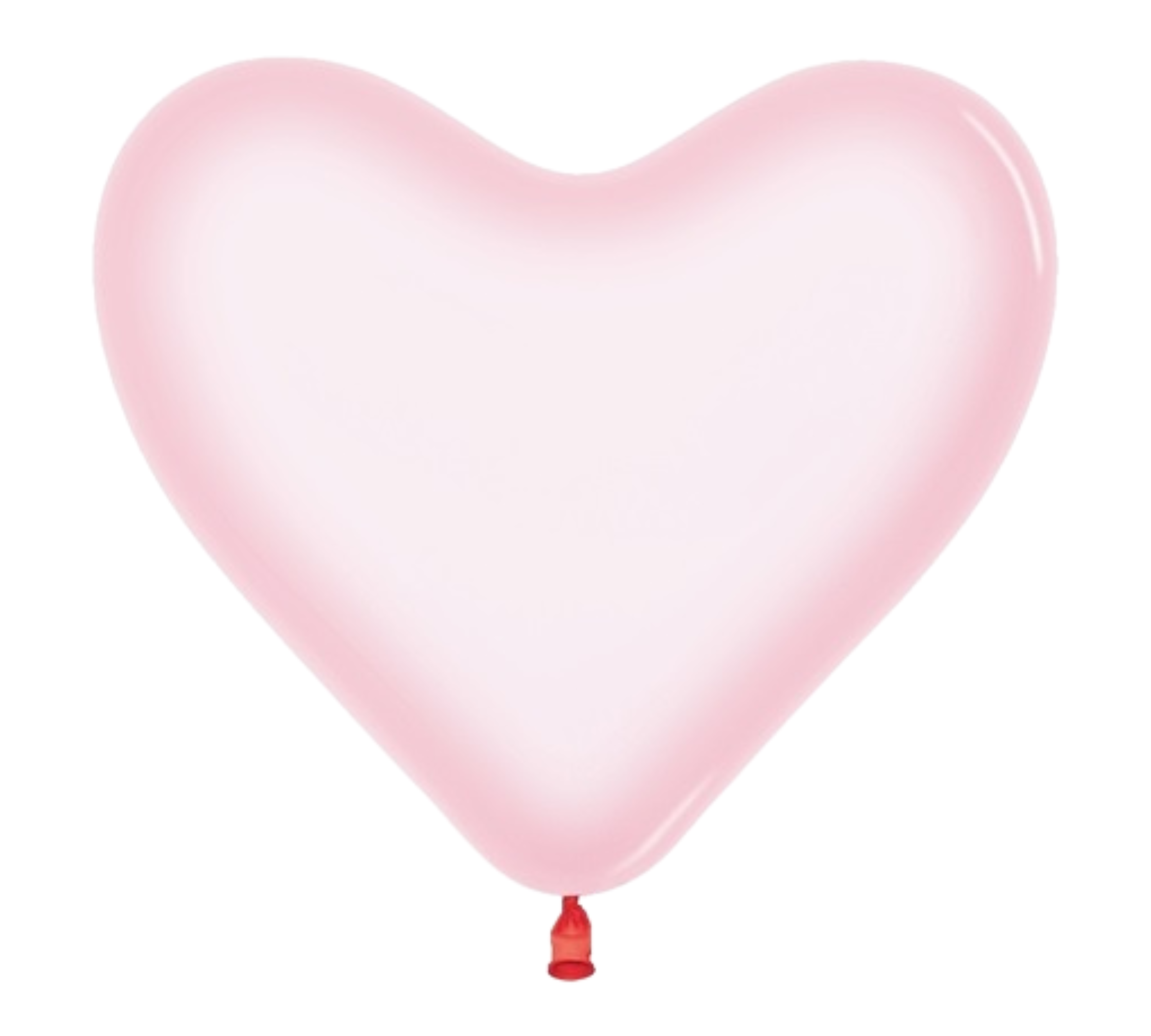 11" Sempertex Crystal Pastel Pink Heart Latex Balloons | 50 Count