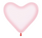 11" Sempertex Crystal Pastel Pink Heart Latex Balloons | 50 Count