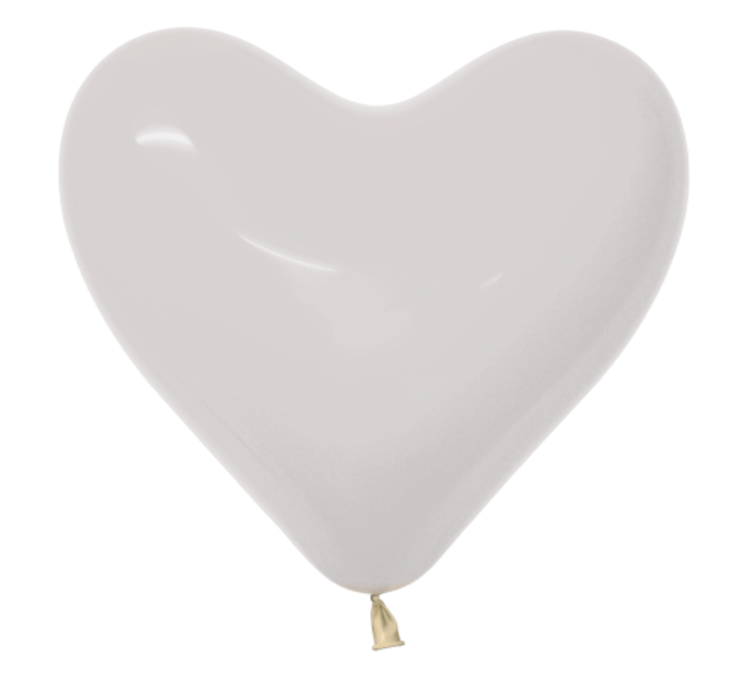11" Sempertex Crystal Clear Heart Latex Balloons | 50 Count
