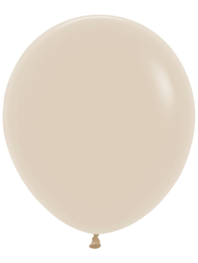 18" Sempertex Deluxe White Sand Latex Balloons | 25 Count