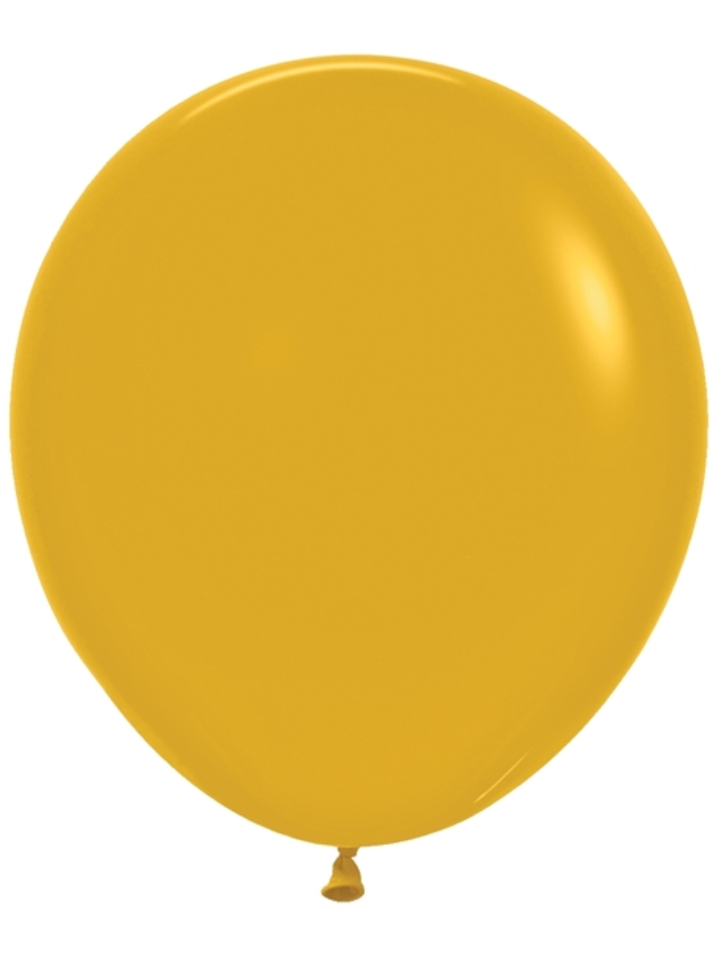 18" Sempertex Deluxe Mustard Latex Balloons | 25 Count