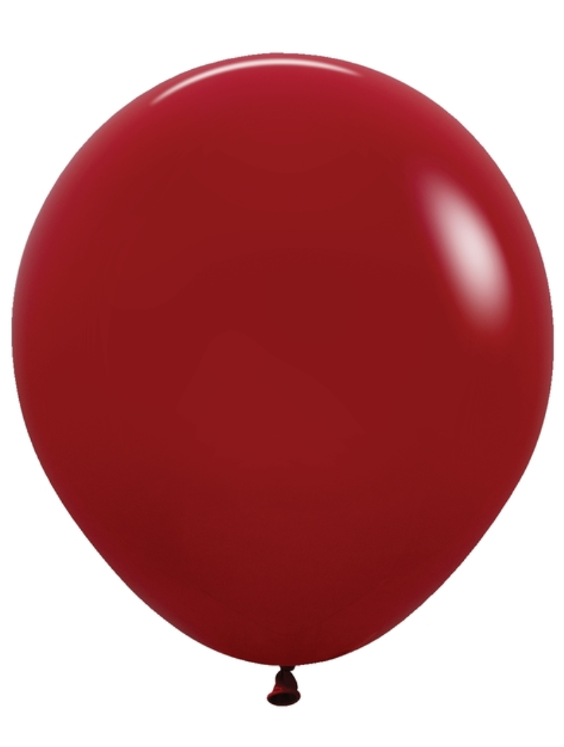 18" Sempertex Deluxe Imperial Red Latex Balloons | 25 Count