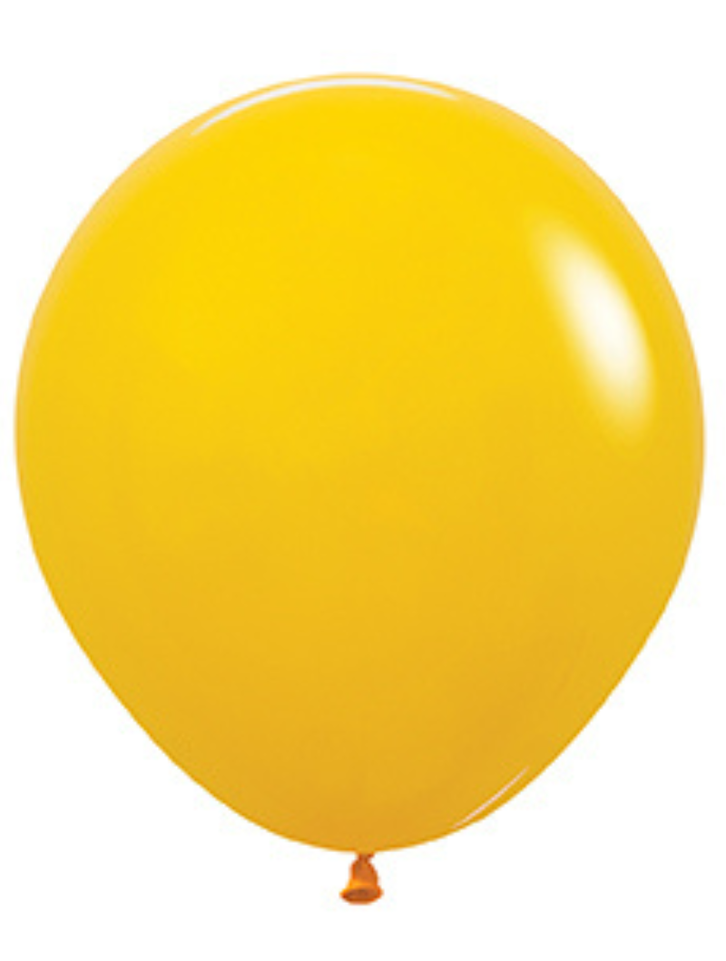 24" Sempertex Deluxe Honey Yellow Latex Balloons | 10 Count