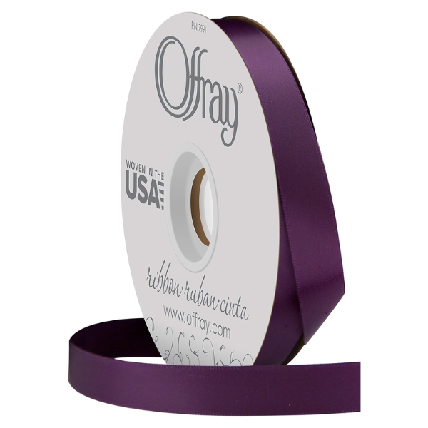 #3 Offray Double Face Satin Ribbon - 5/8" x 50 yards | 1 Spool