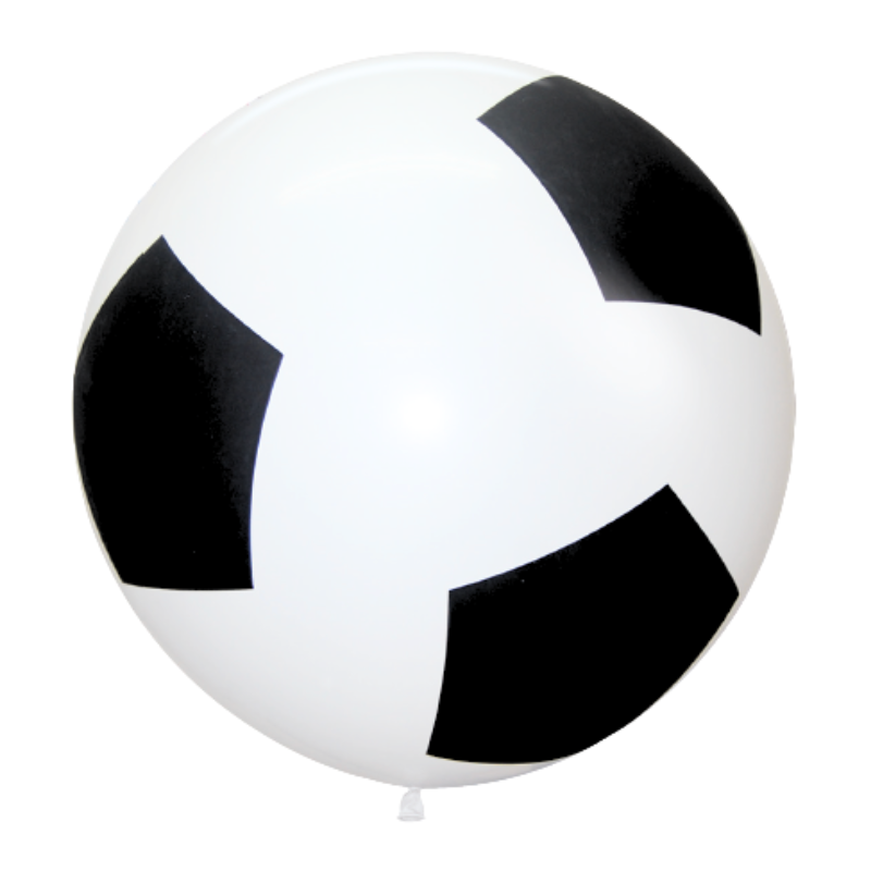 36" Sempertex Soccer Ball Latex Balloons - 3 Foot Giant | 2 Count