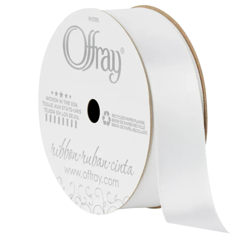 #9 Offray Single Face Satin Ribbon - 1 1/2" Wide, 50 Yards Long | 1 Spool