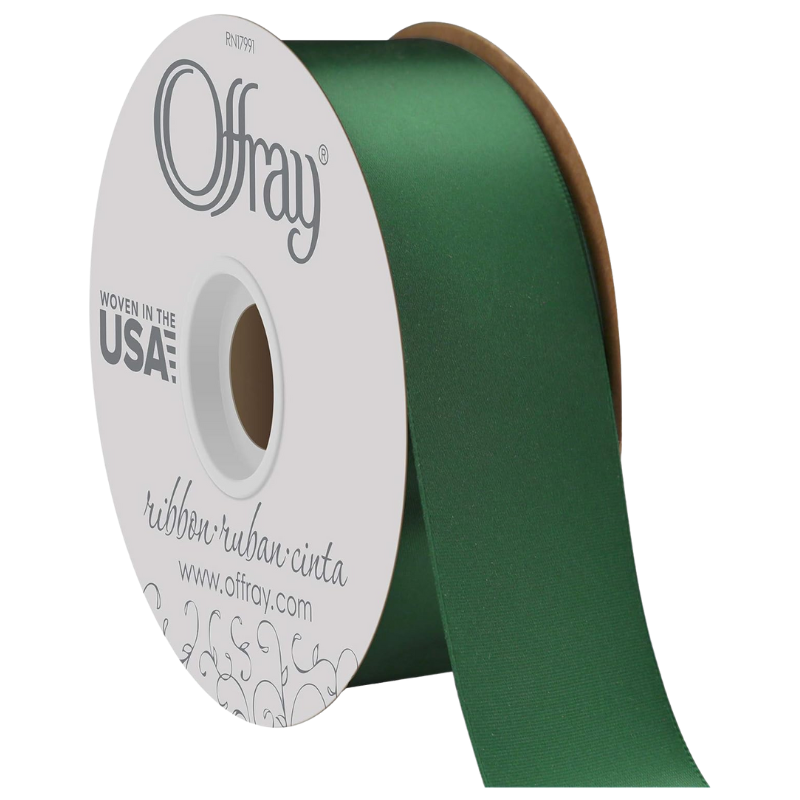 #9 Offray Single Face Satin Ribbon - 1 1/2" Wide, 50 Yards Long | 1 Spool