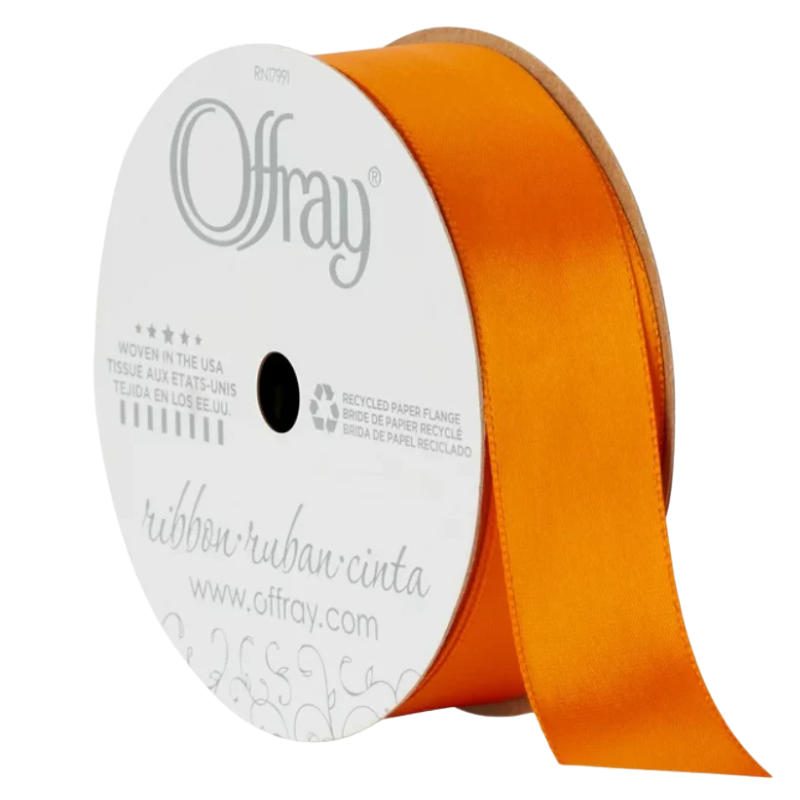 #9 Offray Single Face Satin Ribbon - 1 1/2" Wide, 50 Yards Long | 1 Spool