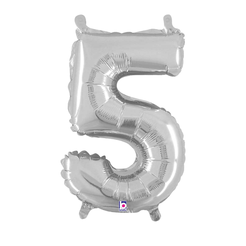 7" | 14" | Globos plateados con números de 34" | 40" - Números 0-9 | 3 tamaños disponibles