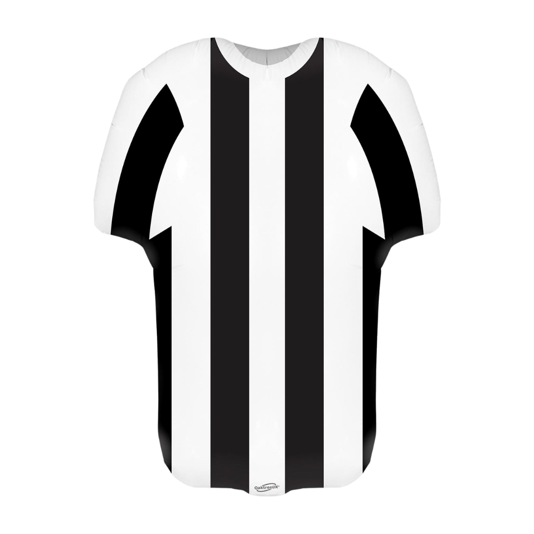24" Oaktree UK Black & White Sports Shirt Foil Balloon