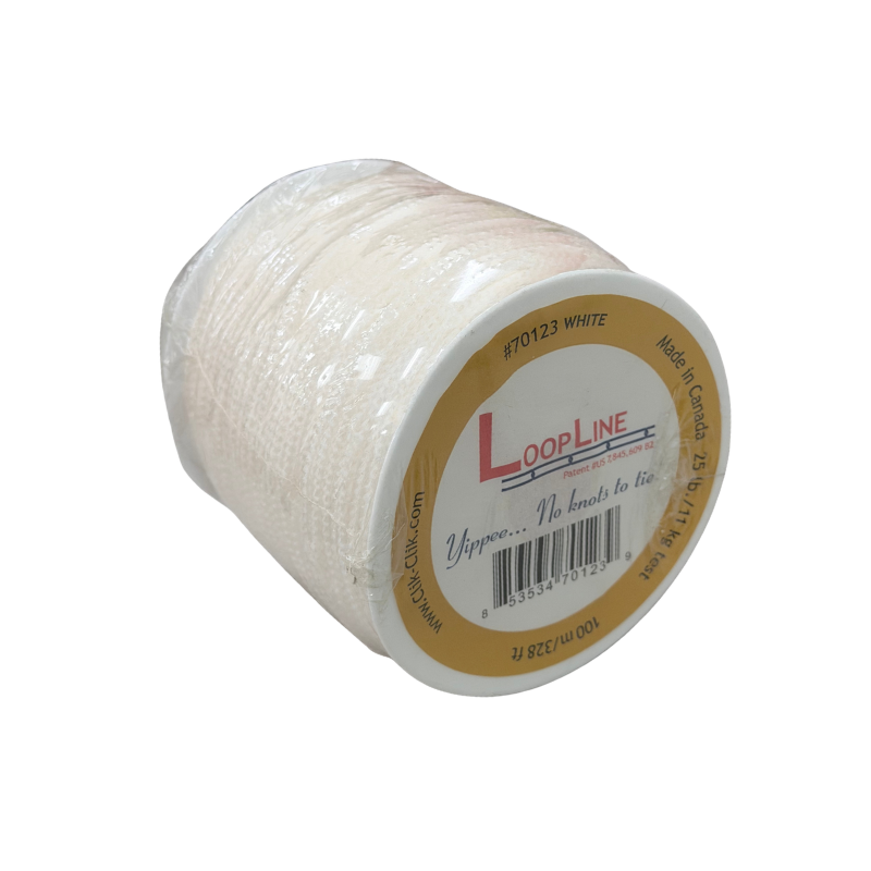 Clik Clik White LoopLine | 25 Pound - 328 Feet