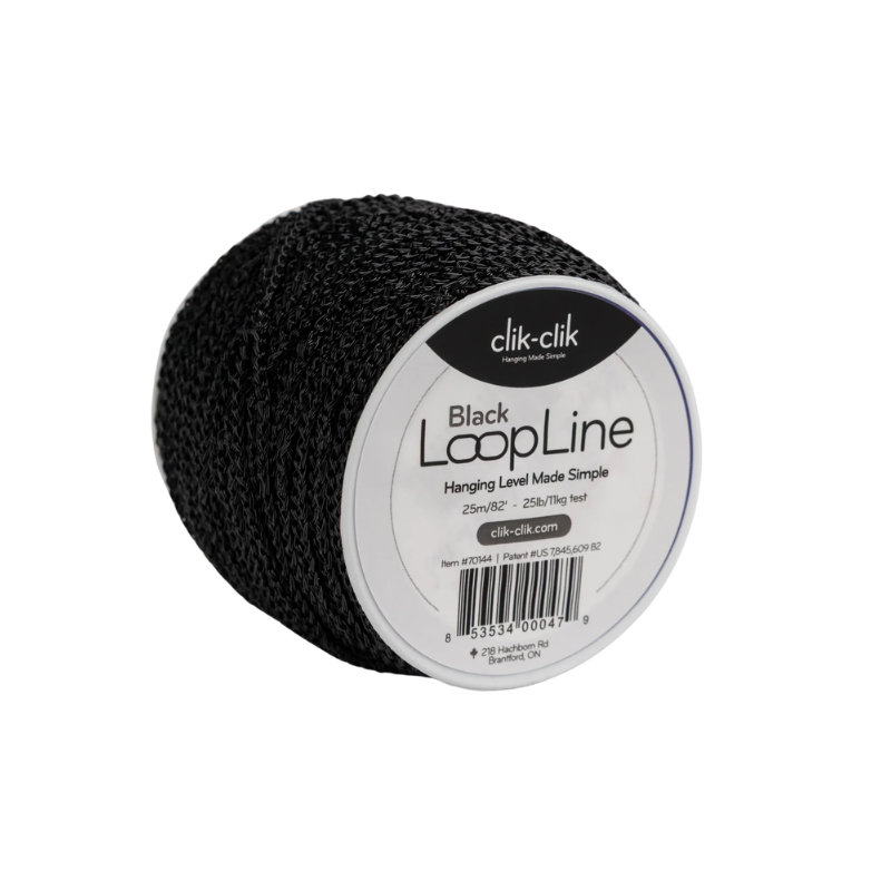 Clik Clik Black LoopLine Spool | 25 Pound - 82 Feet