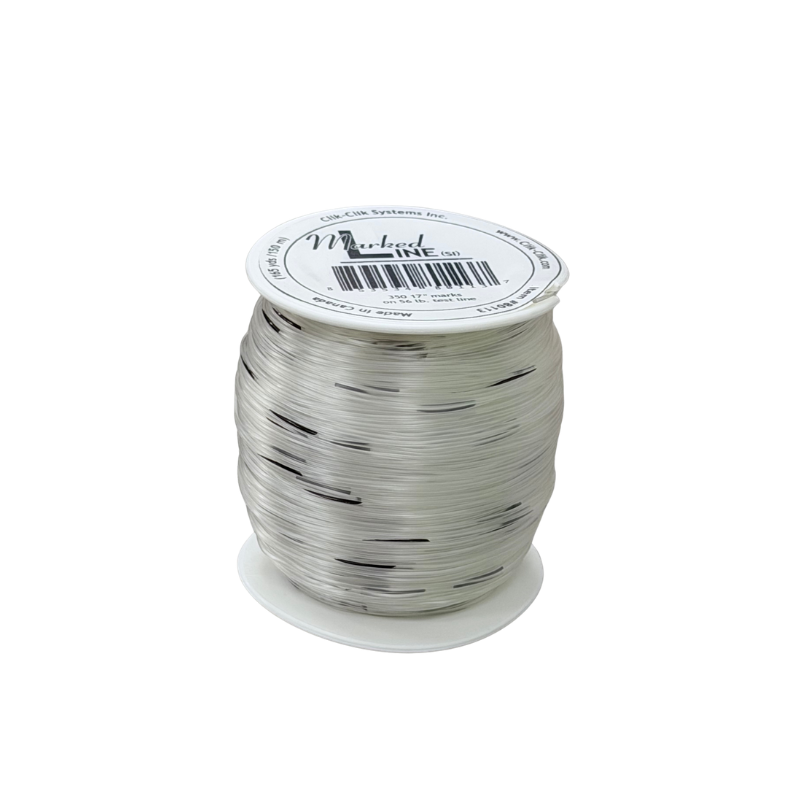 Clik Clik Marked Line - 17 Inch - 350 Marks | 1 Spool - Create The Perfect String Of Pearl!