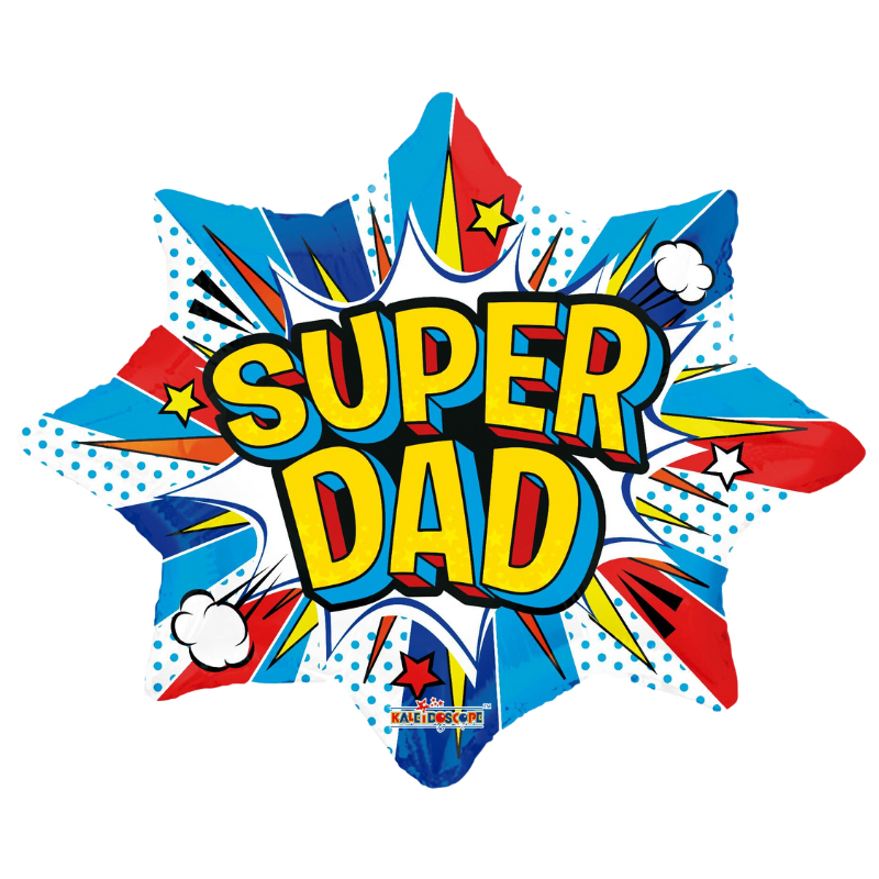 28" Super Dad Comic Non Foil Balloon (P25)