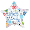 9" Holidays Snowflakes Airfill Non Foil Balloon (P23) | Buy 5 Or More Save 20%