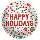 18" Happy Holidays Candy Cane (P22) | Buy 5 Or More Save 20%