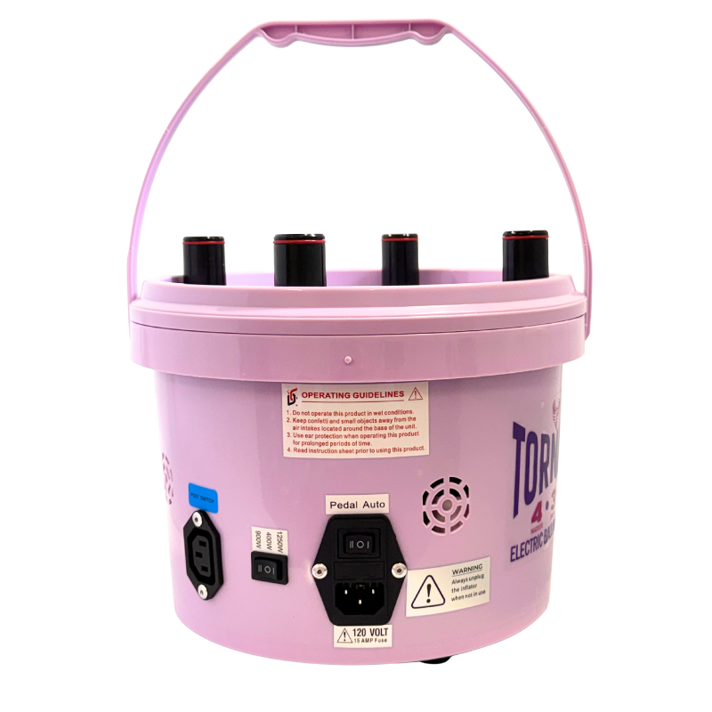 Element Series - Lilac Tornado 4 Nozzle 3 Speed 2 Pedal Bucket Inflator