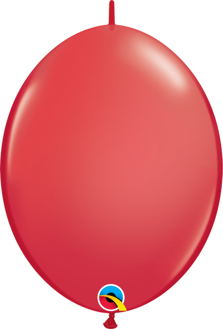 6" Qualatex QuickLink® Red Latex Balloons | 50 Count