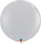 36" Qualatex Fashion Gray Latex Balloons - 3 Foot Giant | 2 Count