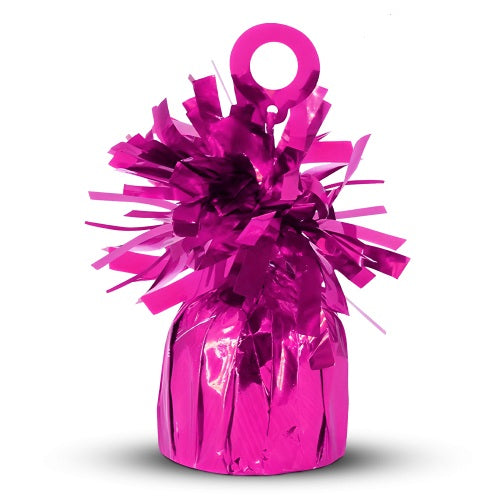6 Oz Hot Pink Foil Balloon Weight | 1 Count