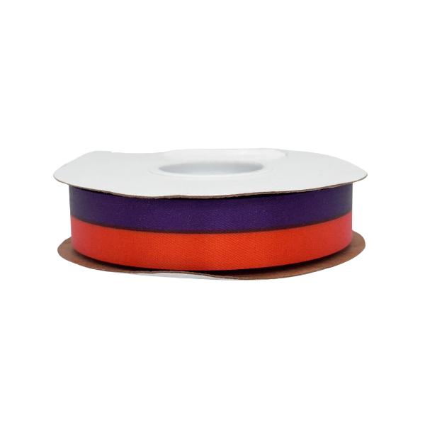 #5 Offray Purple/Orange Spirit Ribbon - 7/8" Wide x 50 Yards Long | 1 Spool