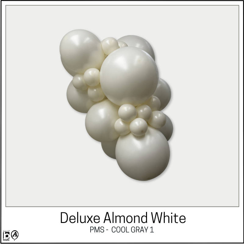 11" Sempertex Deluxe Almond White Latex Balloons | 100 Count