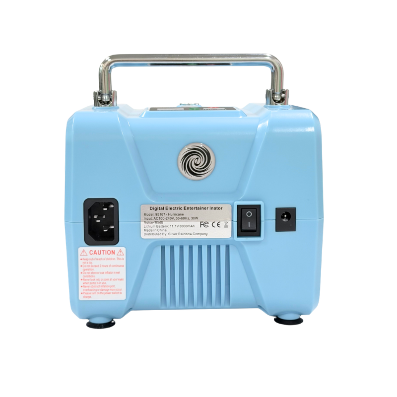 Element Series - Blue Hurricane Digital Electric Entertainer Inflator | Includes Inflate/Deflate Function!