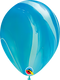 11" Qualatex Blue SuperAgate Latex Balloons | 25 Count