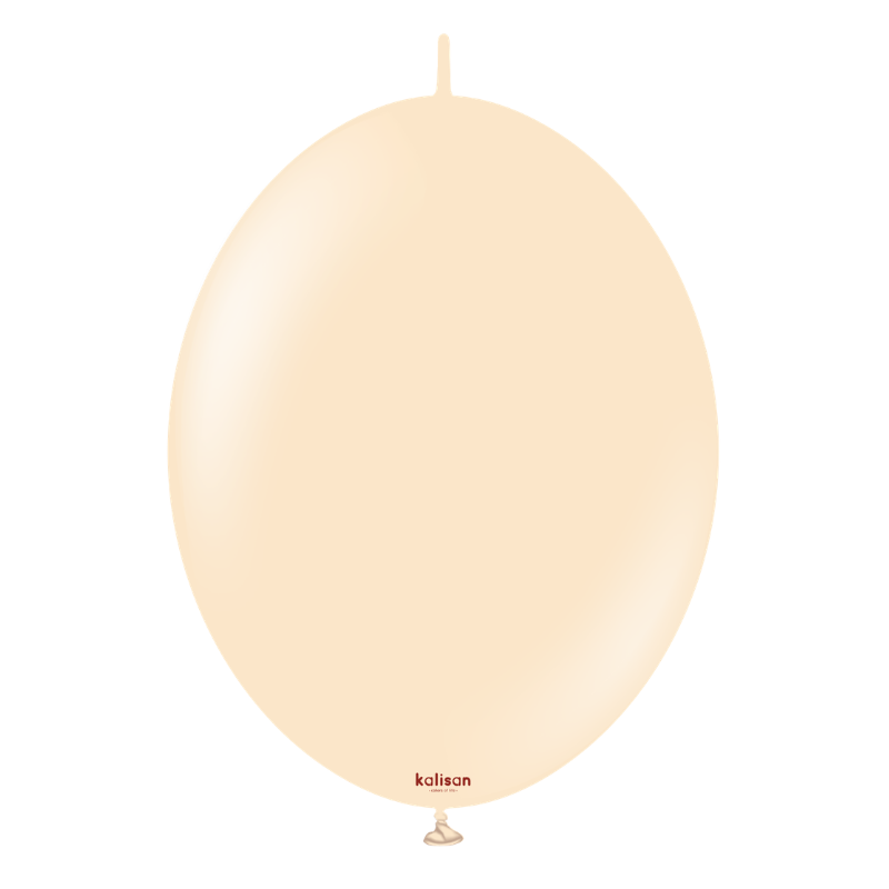 6" Kalisan Standard Blush K-Link Latex Linking Balloons | 50 Count