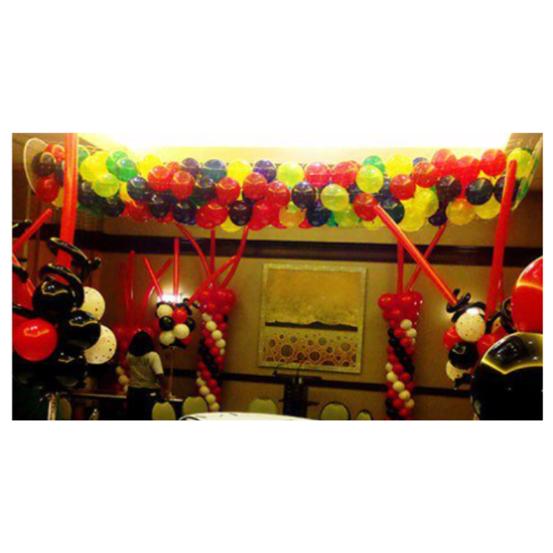 Silver Rainbow Boss Net 125 Pre Strung Balloon Drop Nets - 14 Feet x 2 Feet | Holds 125 9" or 500 5"