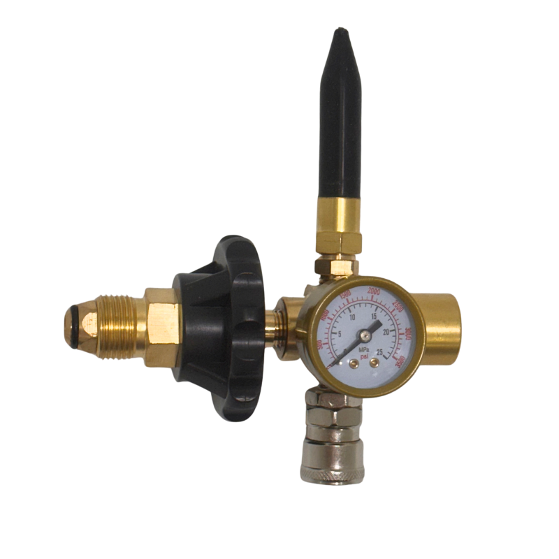 CD-110A Latex Balloon Helium Regulator With Intake Hose & Foil Balloon Attachment