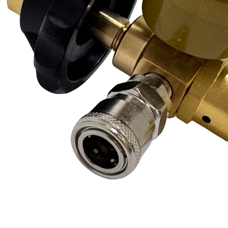 CD-110A Latex Balloon Helium Regulator With Intake Hose & Foil Balloon Attachment