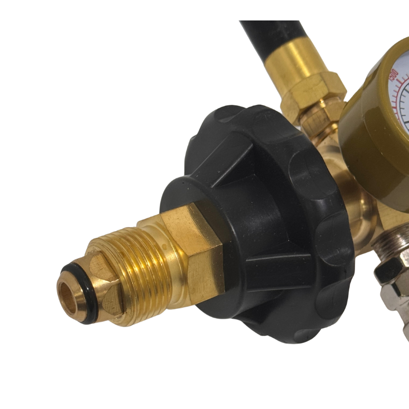 CD-110A Latex Balloon Helium Regulator With Intake Hose & Foil Balloon Attachment