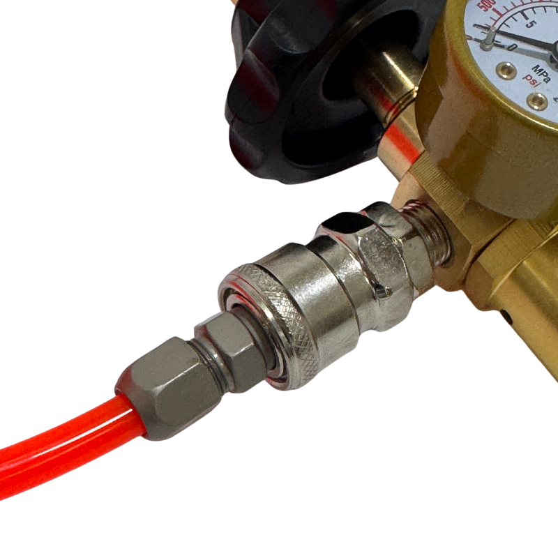 CD-110A Latex Balloon Helium Regulator With Intake Hose & Foil Balloon Attachment