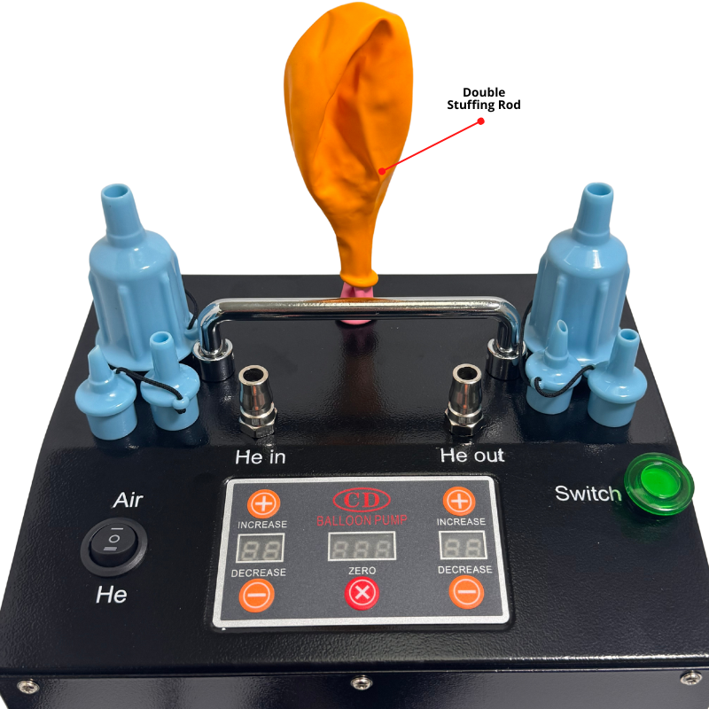 CD-612 Multifunctional Digital Precision Electric Balloon Inflator | Includes Digital Timer & Foot Peddle