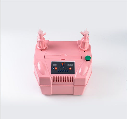 Pink CD-618 Quantitative Electric Balloon Inflator | Includes Digital Sizer & Foot Pedal!